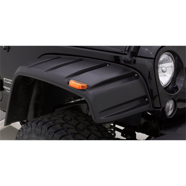 Rampage 97-06 TJ WRANGLER RIVET STYLE 4PC SMOOTH, STAINLESS BOLTS FENDER FLARE 8260530